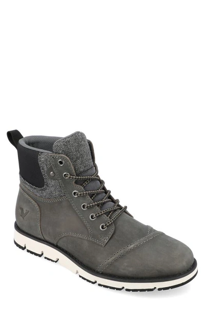 Territory Boots Raider Cap Toe Ankle Boot In Grey