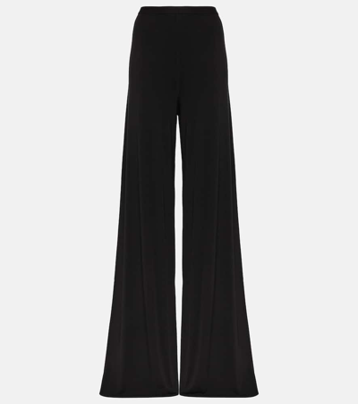 Rick Owens Lilies High-rise Wide-leg Trousers In Black