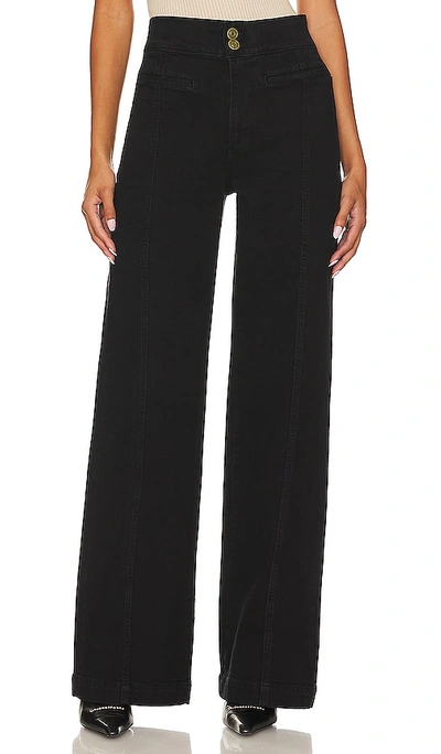 Frame Tailored Wide Leg Wide-leg Jeans In Film Noir