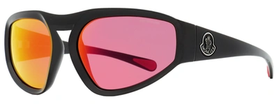 Moncler Men's Pentagra Sunglasses Ml0248 01u Shiny Black 62mm In Multi