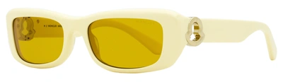 Moncler Women's Minuit Sunglasses Ml0245 25e Ivory/gold 55mm In Multi