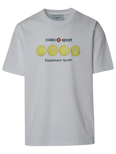 Casablanca T-shirt Casa Sport In White