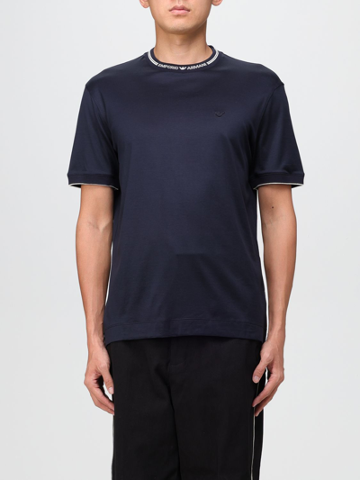 Emporio Armani T-shirt  Men In Navy