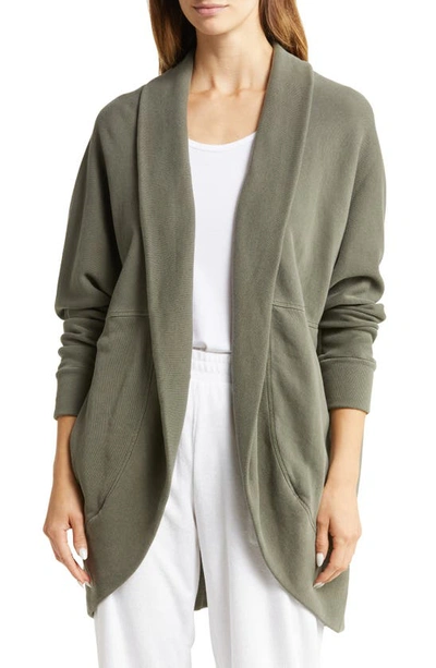 BAREFOOT DREAMS COTTON BLEND CIRCLE CARDIGAN 