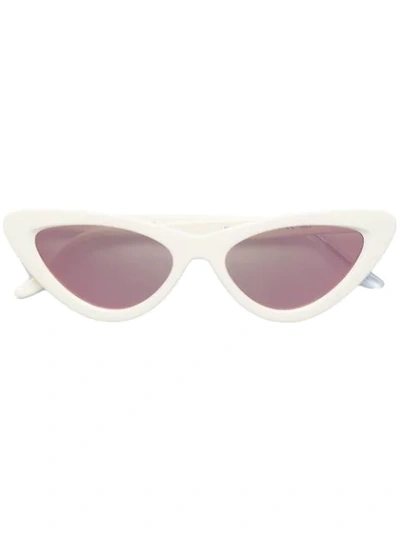 Snob Wilma Cat Eye Sunglasses In White