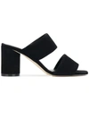 Aeyde Double Strap Mules In Black