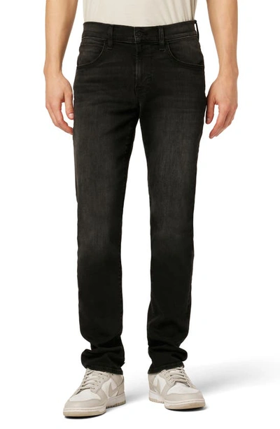 Hudson Byron Straight Leg Jeans In Black Rinse