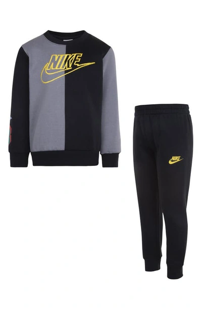 Nike Kids' Amplify Pullover & Jogger Set In Black