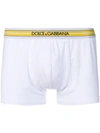 Dolce & Gabbana Branded Boxer Briefs In White