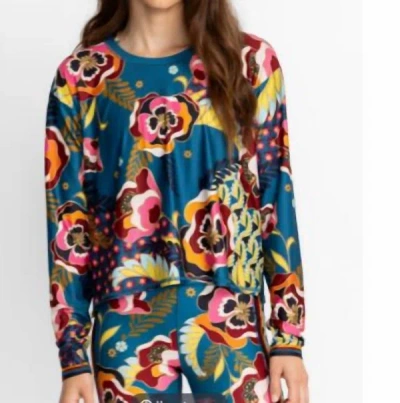 Johnny Was Women's Promisino Floral Keyhole Long-sleeve Blouse In Multi