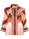F.r.s For Restless Sleepers Geometric Print Shirt In Multicolour
