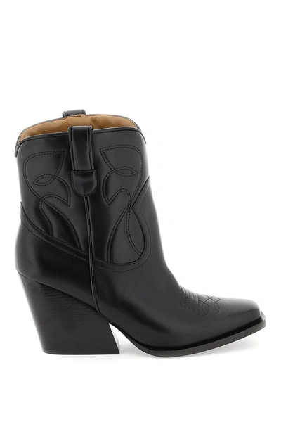 ロングブーツ STELLA McCARTNEY Black Alter Mat Cowboy Ankle Boots Stella McCartney Black Alter Mat Cowboy Ankle Boots