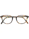 Oliver Peoples Fairmont Square Frame Glasses In Brown