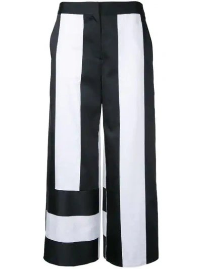 Goen J Panel Cropped Trousers In White