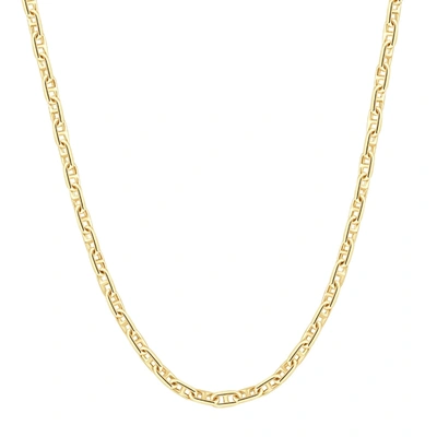 Pompeii3 14k Yellow Gold Marine Women's 24" Chain Necklace 22 Grams 5.5mm Thick In Multi