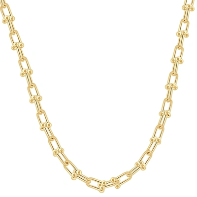 Pompeii3 14k Yellow Gold Women's 24" Chain Necklace 26 Grams 7.5mm Thick In Multi