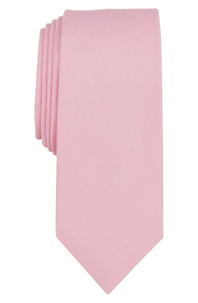 Original Penguin Mcnally Solid Satin Tie In Pink