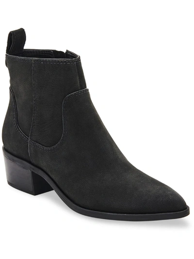 Dolce Vita Able Womens Suede Pointed Toe Ankle Boots In Grey