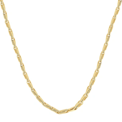 Pompeii3 14k Yellow Gold Women's 24" Chain Necklace 15 Grams 4.5mm Thick In Multi