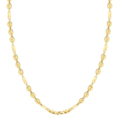 Pompeii3 14k Yellow Gold Women's 22" Marine Chain Necklace 14.2 Grams 5.5mm Thick In Multi