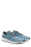 On Cloud X 3 Training Shoe In Pewter/ White