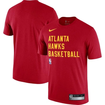 Nike Men's  Red Atlanta Hawks 2023/24 Sideline Legend Performance Practice T-shirt