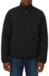 Rainforest The Essential Quilted Water Resistant Packable Travel Jacket In Black