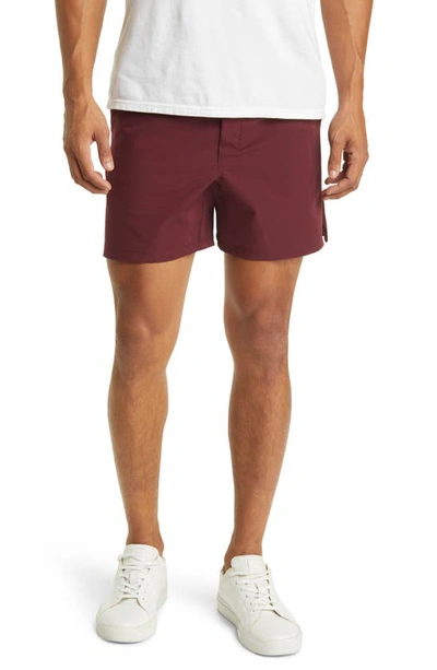 Public Rec Flex 5-inch Golf Shorts In Maroon