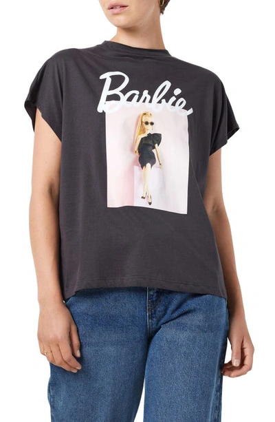 Noisy May Hailey Barbie Graphic T-shirt In Obsidian Print Barbi
