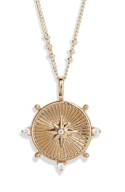 Miranda Frye Brinley Illuminate Charm Pendant Necklace In Gold
