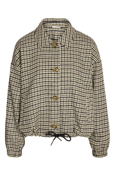 Noisy May Mobey Check Jacket In Snow White Checks Ca
