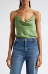 Ramy Brook Abigail Cowl Neck Camisole In Spruce