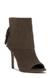 Vince Camuto Amesha Open Toe Bootie In Sable Brnlea