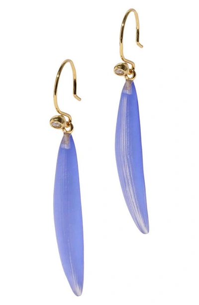 Alexis Bittar Lucite® Sliver Drop Earrings In Electric Violet