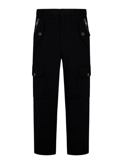 Balmain Black Zip Cargo Pants