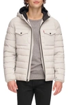 Levi's® Stretch Hooded Puffer Jacket In Ice