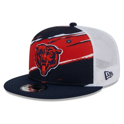 New Era Navy Chicago Bears  Tear Trucker 9fifty Snapback Hat