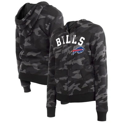 New Era Black Buffalo Bills Camo Full-zip Hoodie