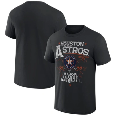 Darius Rucker Collection By Fanatics Black Houston Astros Beach Splatter T-shirt