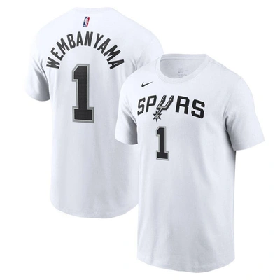 Nike Men's  Victor Wembanyama White San Antonio Spurs 2023 Nba Draft First Round Pick Name And Number