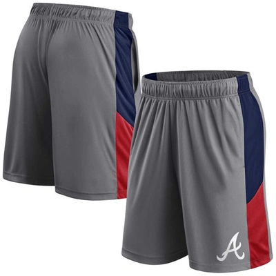 Profile Gray/navy Atlanta Braves Team Shorts