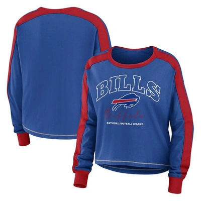 Wear By Erin Andrews Royal Buffalo Bills Plus Size Colorblock Long Sleeve T-shirt