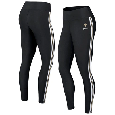 Wear By Erin Andrews Black New Orleans Saints Color Block Leggings