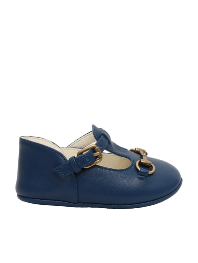 Gucci Horsebit Shoes In Blue