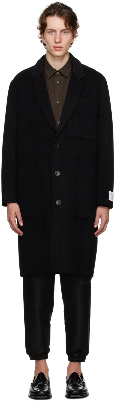 Etudes Studio Black Archeology Coat In Nero