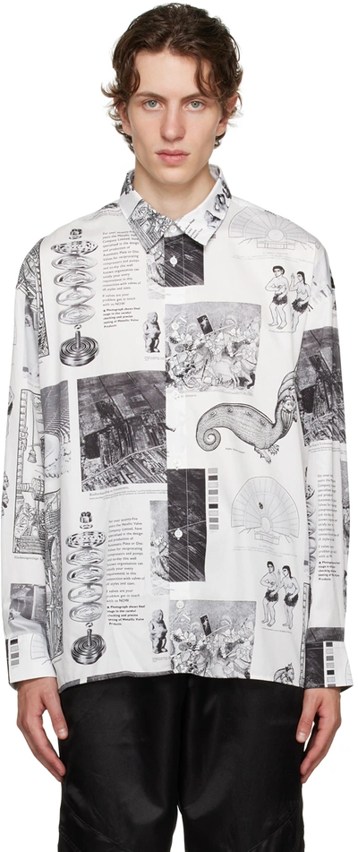 Etudes Studio White Batia Suter Edition Illusion Shirt In Neutrals