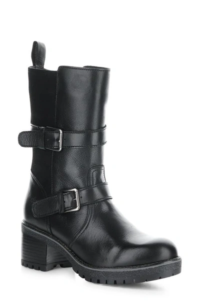 Bos. & Co. Maise Waterproof Bootie In Black Feel/ Suede