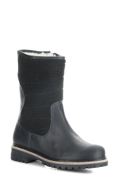 Bos. & Co. Harlyn Waterproof Boot In Black Saddle/ Tweed