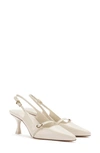 Larroude Ines Slingback Pump In Ivory