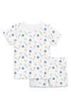 1212 Babies' Kids' The Organic Cotton Two-piece Short Pajamas In Batter Up
